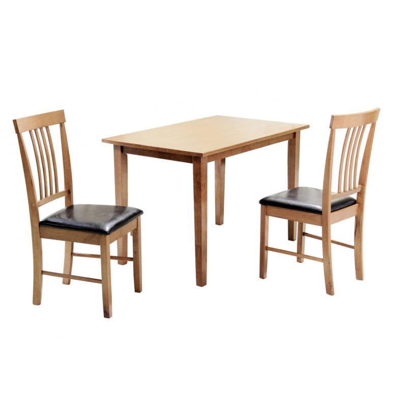 Massa Small Dining Set With 2 Chairs Oak Heartlands Furniture