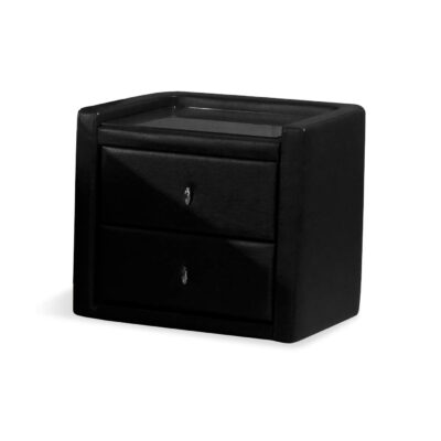 Caxton Bedside PU Black