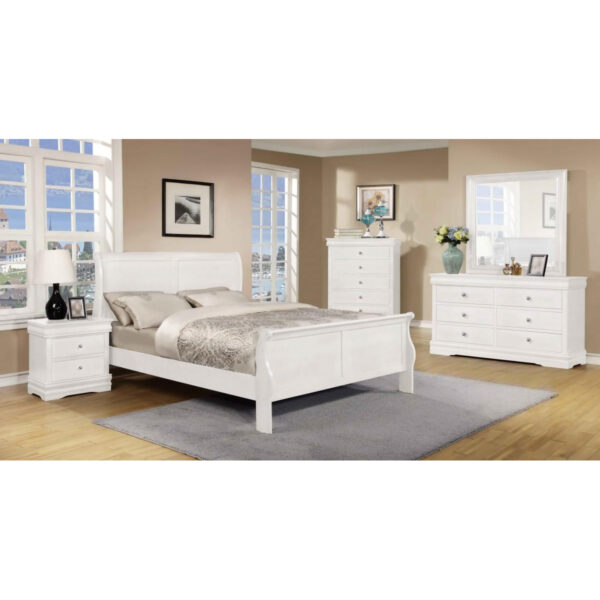 Horizon 5 Pc Bedroom Set White – Heartlands Furniture Wholesale Ltd