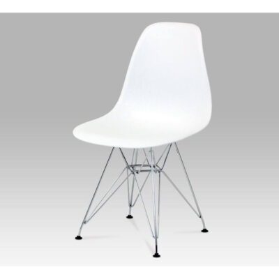 Bianca Plastic (PP) Chairs White with Steel Chrome Legs (4s)