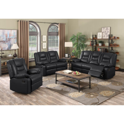 Kirk Recliner LeatherGel & PU 1 Seater Dark Choc