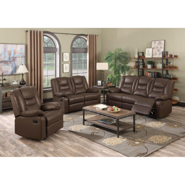 Kirk Recliner LeatherGel & PU 1 Seater Black