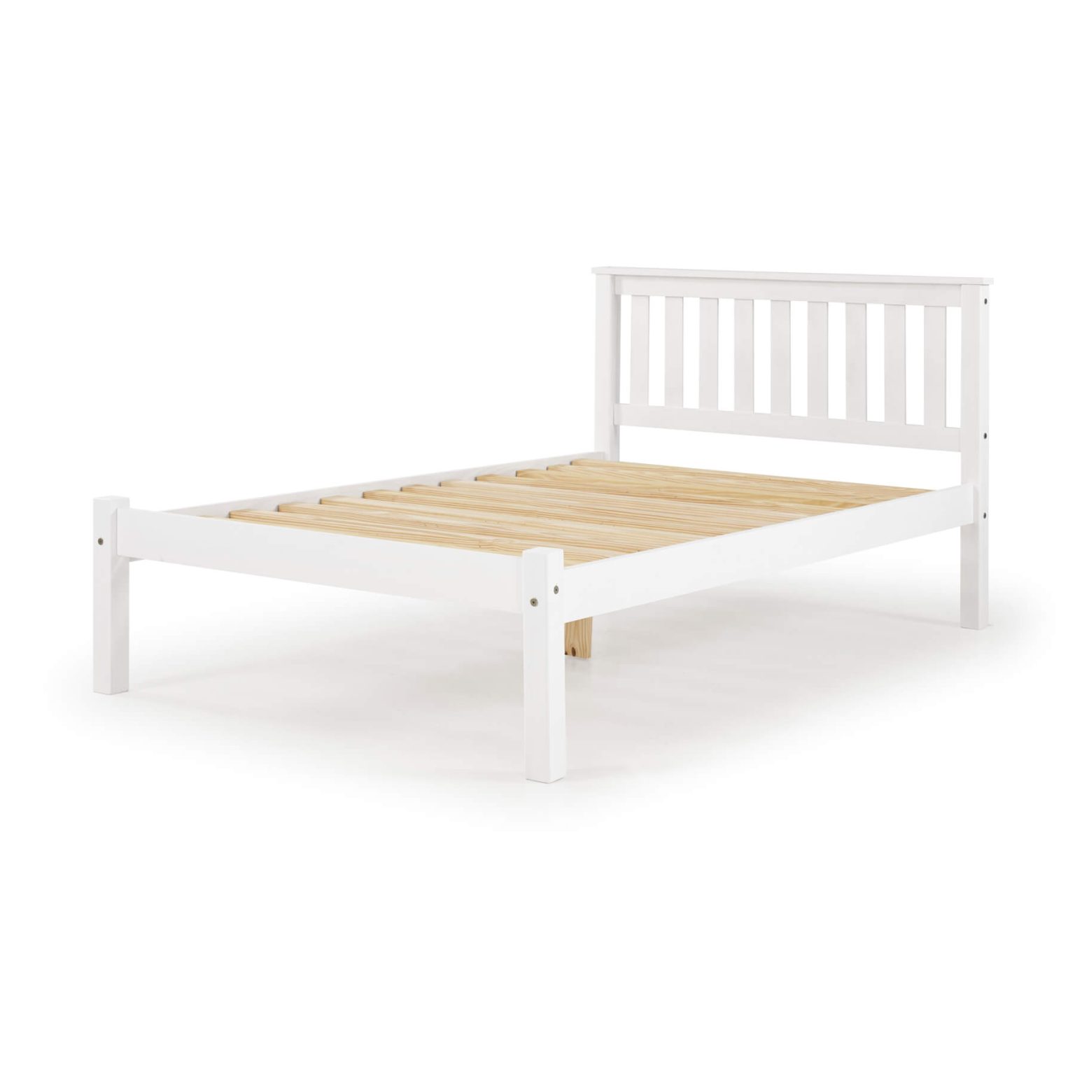 Manila LFE Pine Bed 4 Foot White – Heartlands Furniture Wholesale Ltd