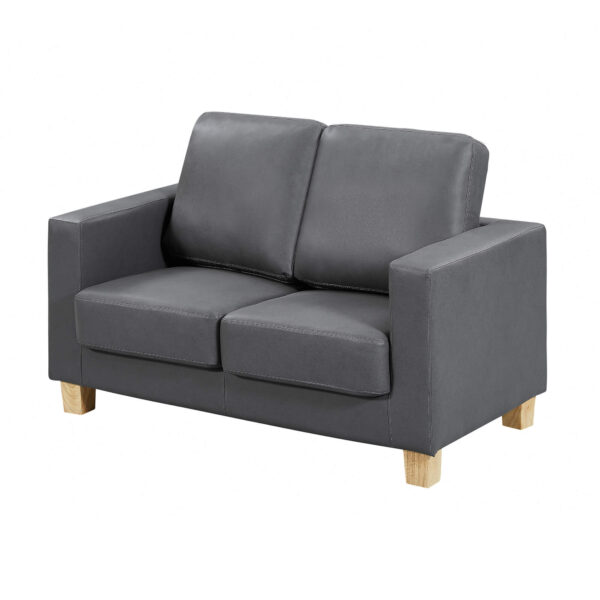 Chesterfield 2 Seater Sofa PU Grey