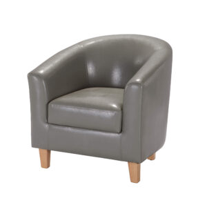 Claridon 1 Seater PU Grey