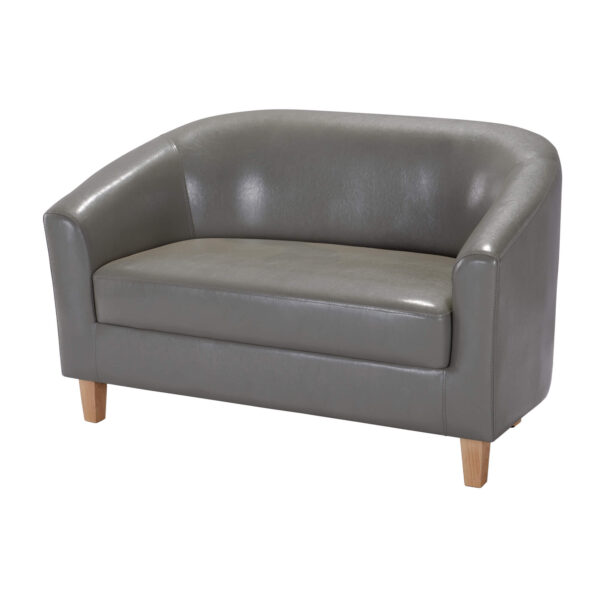 Claridon 2 Seater Sofa PU Grey